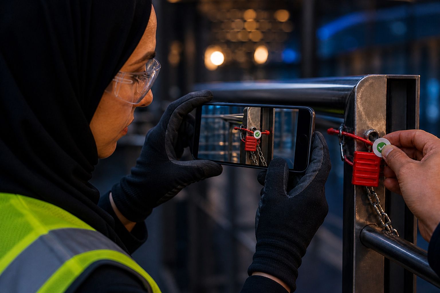 HSE evidence verification and lockout control